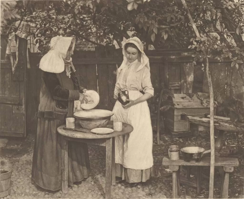 Folks in the old days practiced mindful dishwashing I am sure